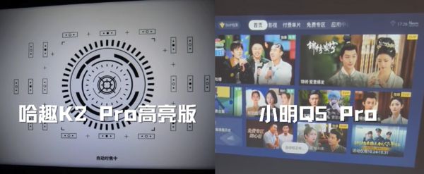 K2Pro 高亮版对比小明Q5 Pro！凯时尊龙最新网站千元投影仪的较量：哈趣(图10)